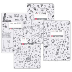 DOODLE ΤΕΤΡΆΔΙΟ ΡΙΓΈ 17X25 50Φ.