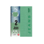 Jeans Τετράδιο Σπιράλ A4 2 θεμάτων