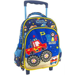 Must Team Σχολική Τσάντα Τρόλεϊ Νηπιαγωγείου Πολύχρωμη