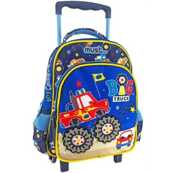 Must Team Σχολική Τσάντα Τρόλεϊ Νηπιαγωγείου Πολύχρωμη